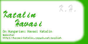 katalin havasi business card